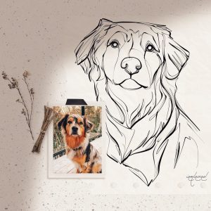 A custom pet portrait from Stellar Villa